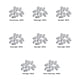 thumbnail image 4 of Matsuzay 10 piezas de luz para fiestas, atmósferas, lámpara decorativa para interiores y exteriores, farol de cumpleaños, decoración de iluminación Iluminación navideña Luz verde Matsuzay HA074895-04, 4 of 6