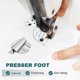 thumbnail image 2 of 6pcs Pressure Feet Sewing Rolled Hemmer Feet Sewing Machine Spiral Hemmer Tool Sewing Accessories, 2 of 2
