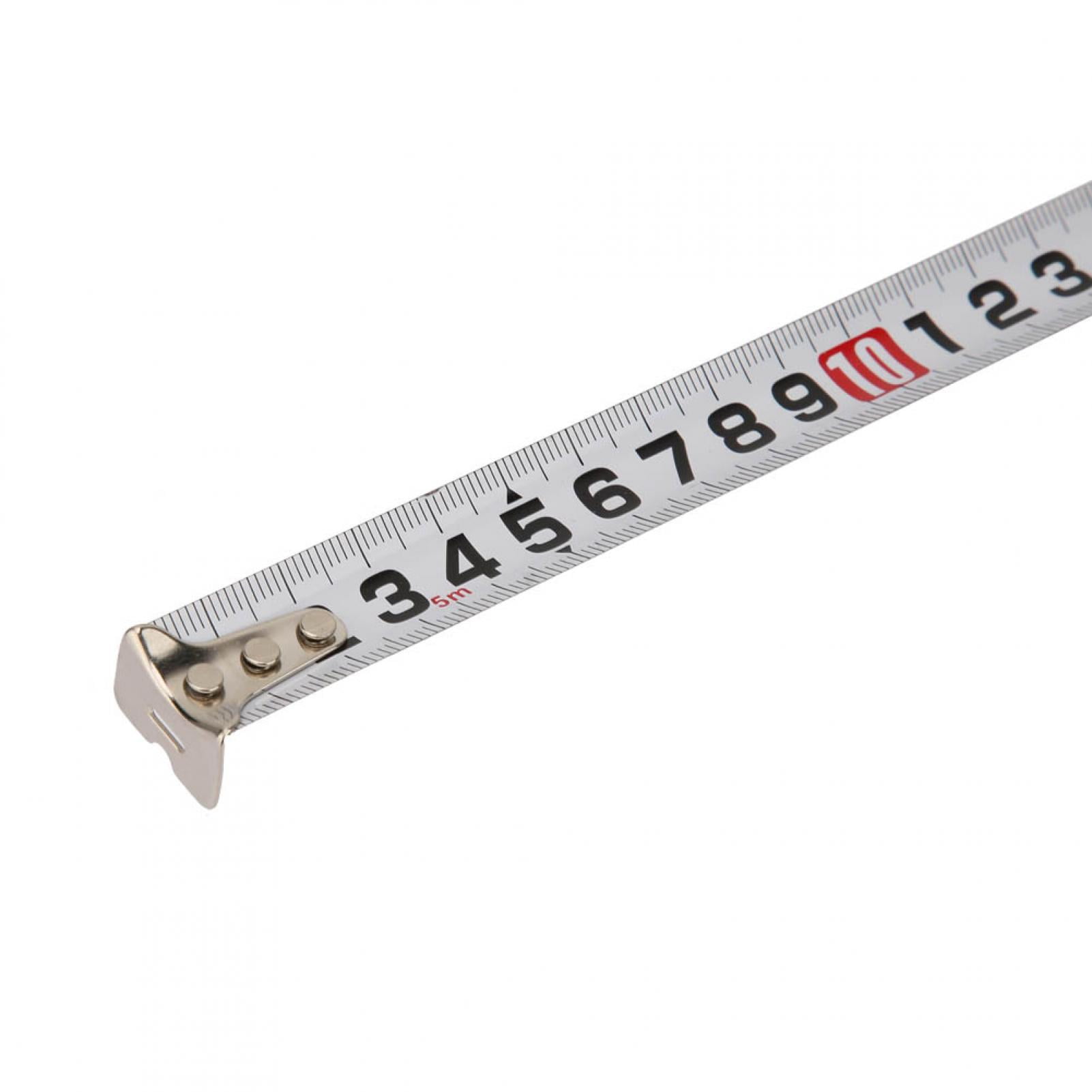 Tape Measure, Tu-5019A 5m, 196.9in, Stainless Steel Stainless Steel Measuring Tape Tu-5019A Tape Measure Ruler with Folding Hook, Steel Measuring Tool for Construction Masonry