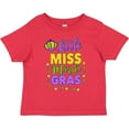 thumbnail image 3 of Inktastic Little Miss Mardi Gras with Crown and Dots Girls Toddler T-Shirt, 3 of 5