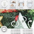 thumbnail image 4 of Christmas Shower Curtain, Farmhouse Rustic Barn Door Wooden Gingerbread House Xmas Tree Winter New Year Holiday Bathroom Curtain Waterproof Fabric Machine Washable with Hooks, 36" Wx72 L, 4 of 6