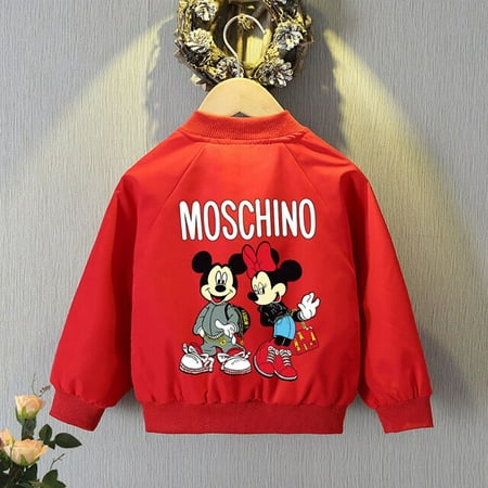 

Disney Mickey Minnie Mouse Jackets For Boys Girls Halloween Anna Elsa Coats Superhero Spiderman Hoodies Kids Autumn Clothes