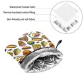 thumbnail image 6 of Pofeuu Hot Dog With One Sausage Print Oven Mitts and Pot Holders 4 pcs Set,High Heat Resistant 500 Degree Extra Thicken Long Kitchen Cotton Oven Glove for Cooking, 6 of 6