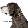 thumbnail image 6 of Buckle-Down Pet Collar, Dog Collar Plastic Buckle, Rasta, 16 to 23 Inches 1.5 Inch Wide, 6 of 8