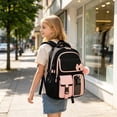 thumbnail image 5 of Dalxymotic Bow Backpack Set, Cute 3-Piece Shoulder Backpack with Lunch Bag, Large Capacity Casual Daypack with Pencil Case, Bow Backpack Set for Daily Travel, Outdoor, Home, Office, 5 of 7