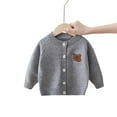 thumbnail image 1 of Esaierr Toddler Baby Boy Girl Fashion Sweater for Kids Cardigan Jacket Autumn Winter Cute Cartoon Crewneck Knitting Cardigan Sweater for 0M-6T, 1 of 5