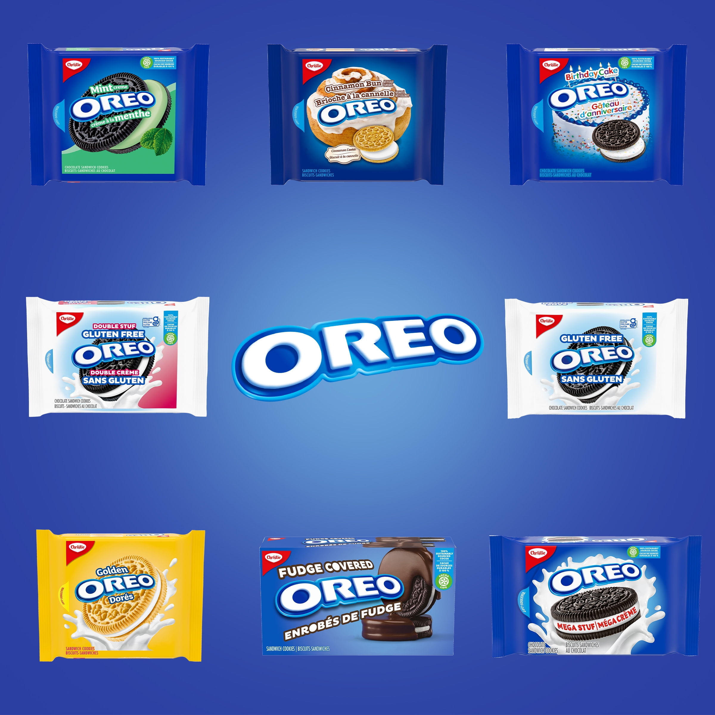 OREO Gluten Free, Double Stuf Chocolate Sandwich Cookies