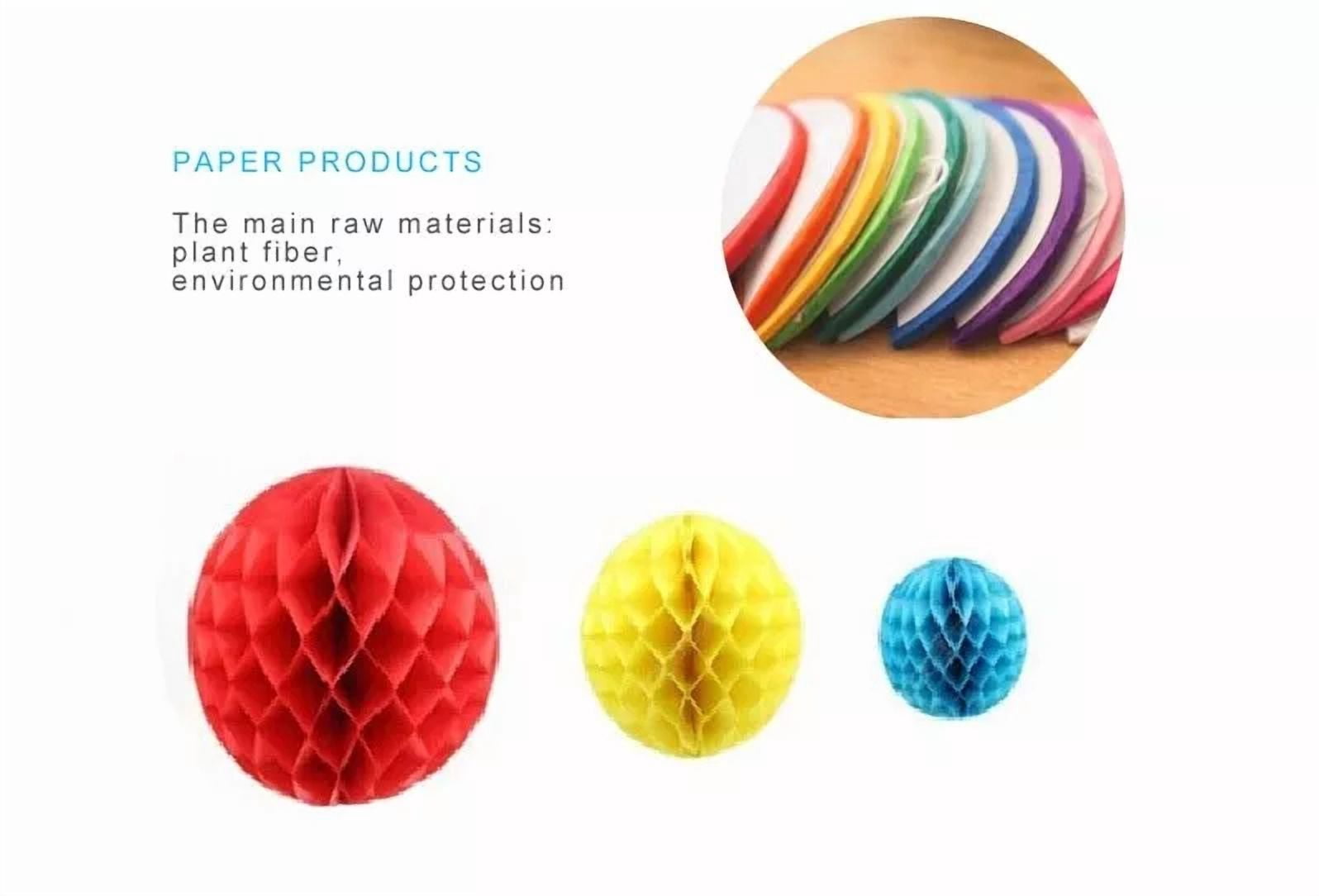 BUTTERFLY- 3X Hot Pink 12" Honeycomb Round Tissue Paper Lantern Ball Pom Poms Wedding Decor