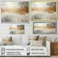 thumbnail image 4 of Designart "Abstract River In Minimal Gold And Beige" Northern Lights Floater Framed Canvas Prints, 4 of 5
