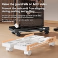thumbnail image 3 of Adjustable Computer Host Bracket Mobile PC Holder Cart Computer Tower Stand Black,1 * Computer Host Bracket,Black, 3 of 8