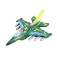 thumbnail image 2 of Juguetes de avión para niños, juguetes de avión eléctrico con luces y música, juguetes para niños pequeños Verde, 2 of 9