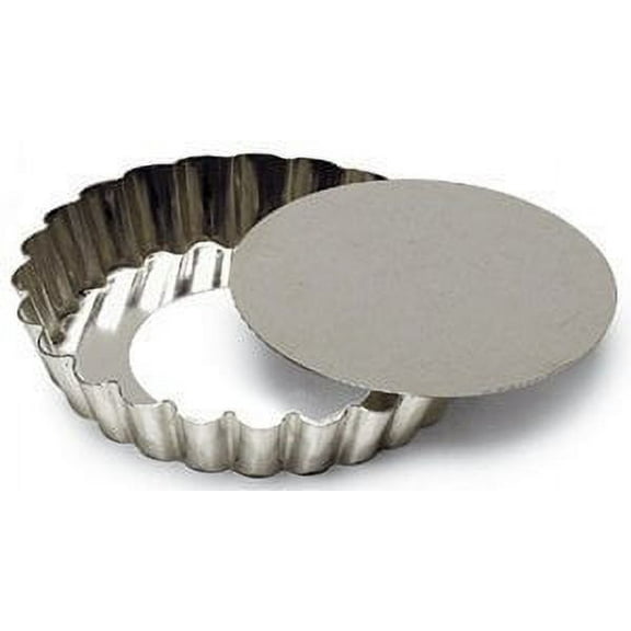 SCI Scandicrafts Fluted Tart/Quiche Mold, Removable Bottom 5.5-inch Diameter