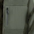 thumbnail image 5 of LNWUY (M-5XL) Men Big and Tall Stand Collar Pola-Fleece Jacket Solid Color Casual Long Sleeve Spliced Zipper Pocket Warm Outdoor Coat Green XXXL, 5 of 6