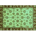 thumbnail image 1 of Ahgly Company Machine Washable Indoor Rectangle Oriental Turquoise Blue Traditional Area Rugs, 4' x 6', 1 of 4