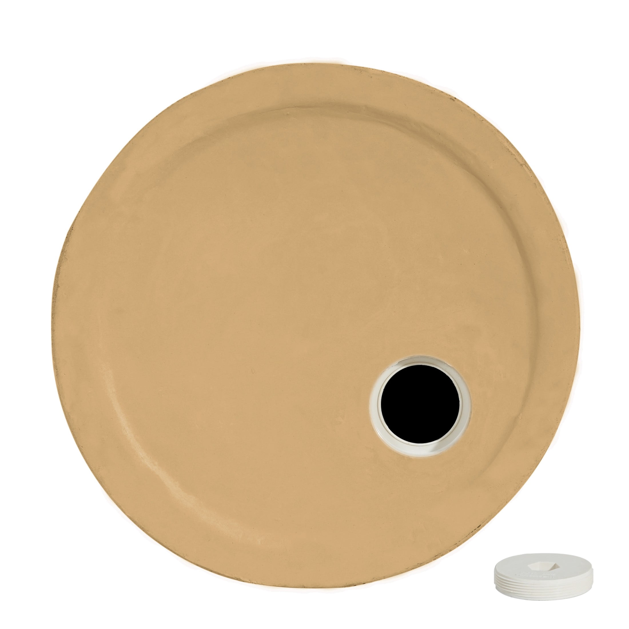 Christopher Knight Home Outdoor Patio Side Table Umbrella Base, Sand-Fill Design, Sand Beige