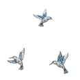 thumbnail image 2 of 3 piezas de decorativo de pájaros de madera 2D, colibrí, decoración de pared, obra de decorativa, y moderno para colgar en pared,, 2 of 9