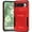 Red, variant on For Google Pixel 9 6.3inch Ultimate U Design Hybrid with Camera Window Covering - Red