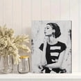 thumbnail image 2 of UXIEQU Elegant Woman Black White Portrait Canvas Wall Art 15.75x11.81 Inches, 2 of 8