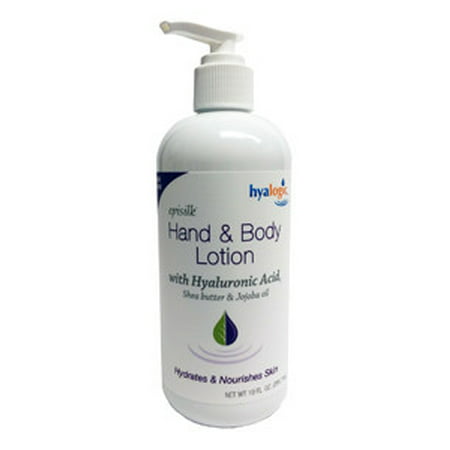 Hyalogic Episilk Hand & Body Lotion - With Hyaluronic Acid - Shea Butter - Jojoba Oil - HA Hydrates And Nourishes Skin - 10