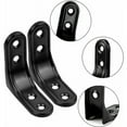 thumbnail image 4 of Soporte en forma de L negro, soporte en ángulo de 90 grados para muebles y proyectos de bricolaje, soporte en ángulo recto de acero inoxidable con orificio avellanado para una fácil instalación y una, 4 of 5