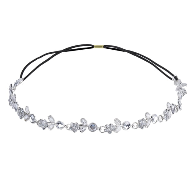 Wedding Headband Fashionable Crystal Leaf Flower Decor Bridal Headband Wedding Headpiece