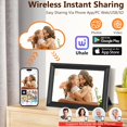 thumbnail image 3 of Smart Digital Picture Frame WiFi Send Photos from anywhere16GB Storage Smooth System 10.1inch 1280x800 IPS Touch Screen Digital Photo Frame Auto-Rotate Wall Mountable Photo Picture Frame Digital, 3 of 14