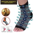 thumbnail image 2 of 6 pairs Dr Sock Soothers Socks Anti Fatigue Compression Foot Sleeve Support Brace Sock (set B, S/M), 2 of 7