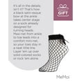 thumbnail image 7 of MeMoi Women's Bow Maxi Fishnet Anklet Socks - Womens - Female, One Size, Black, 7 of 7