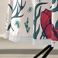 thumbnail image 5 of Coolnut 60" Poppy Flower Round Tablecloth, Waterproof Spillproof Polyester Fabric Table Cover with Zipper Umbrella Hole for Outdoor Patio Garden Dining Party, 5 of 7
