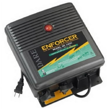 Dare Products DE 2400 110 Volts Fence Energizer Plug In, Low Impedance - 6 Joule Output
