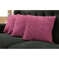 thumbnail image 5 of Ambesonne Geometric Throw Pillow Cover 4 Pack, Modern Feminine Rounds, 18", Raspberry Pink, 5 of 5