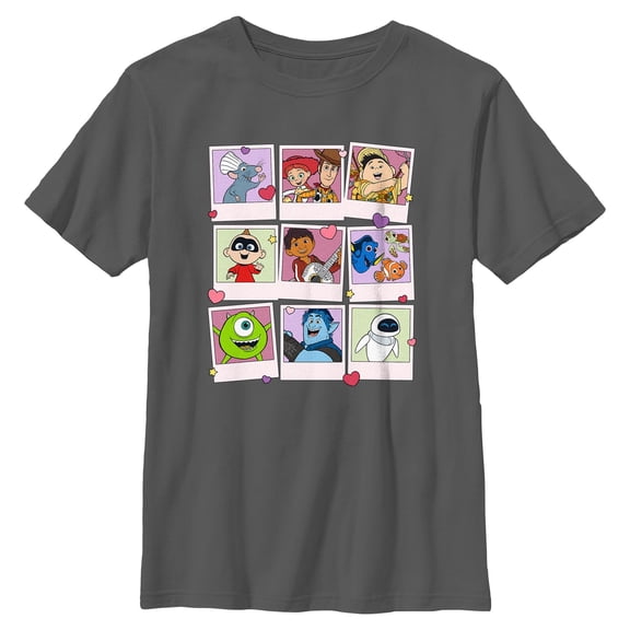 Boys Disney Pixar Friends Photo Hearts T Shirt