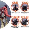 thumbnail image 4 of Foldable Stool with 180kg Load Capacity Foldable Camping Stool with Soft Cushion, 4 of 5