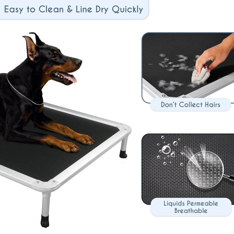 Veehoo Chew Proof Elevated Dog Bed, Large, Black photo 6