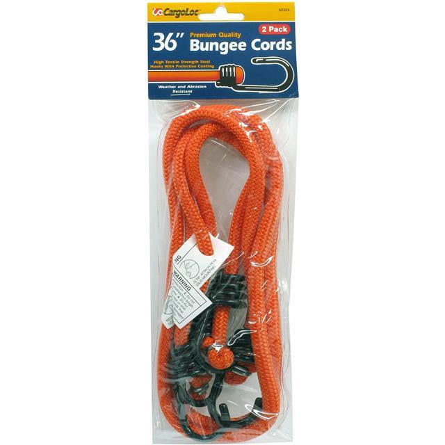 Cargoloc 32371 Bungee Cords With Injection Molded Steel Hooks Red for sale online 24-inch 