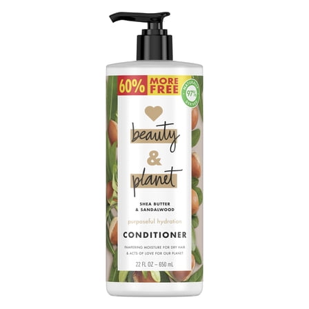 Love Beauty & Planet Shea Butter & Sandalwood Cleansing Conditioner, 22 oz
