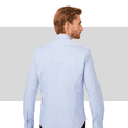 thumbnail image 5 of kiğılı Oxford Shirts For Men, 100% Cotton Slim Fit Mens Dress Shirts, Non-iron Casual Long Sleeve Shirt, Button Down Collar Work Shirt, Adjustable Cuffs, Cool Blue | M - Awesome Blue, 5 of 7