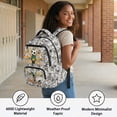 thumbnail image 4 of Pzuqiu Soccer Duck Camo 17 Inch School Bag Backpack for Boys Portable School Bookbags Large Capacity Travel Ruckpack Breathable Shoulder Bookbags Lightweight Laptop Daypack 6-8, 4 of 7