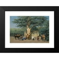 thumbnail image 2 of Willem de Famars Testas 14x11 Black Modern Framed Museum Art Print Titled - The Well and Sycamore in Ezbekieh Square, Cairo, 2 of 5