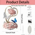thumbnail image 6 of Upgraded Acrylic Rose Butterfly Decor – 2D Pink Romantic Table Ornament, Valentine's Day Gifts, 6 of 6