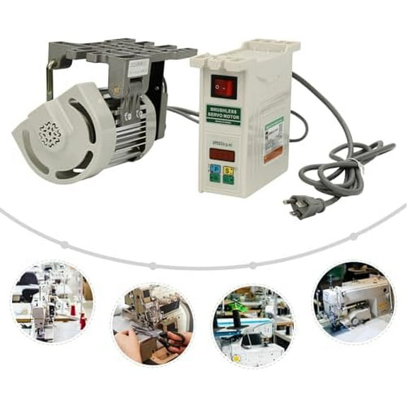 Industrial Electric Brushless Sewing Machine Motor 110V 600W 500-4500rpm Controller Low Noise Sewing Machine Brushless Split Motor Sewing Machine Motor for Straight Stitch Machines$$Art & Craft