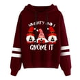 thumbnail image 2 of Femmes Sweat-Shirt de Noël Hoodie Chaud Cardigan Mignon Imprimé Pull Col Rond Outwear Mi Longueur Veste de Mode Contraste Couleur Chemisier, 2 of 6