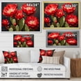 thumbnail image 4 of Designart "Crimson Cactus Blossom" Cactus Floater Framed Wall Art Living Room, 4 of 5