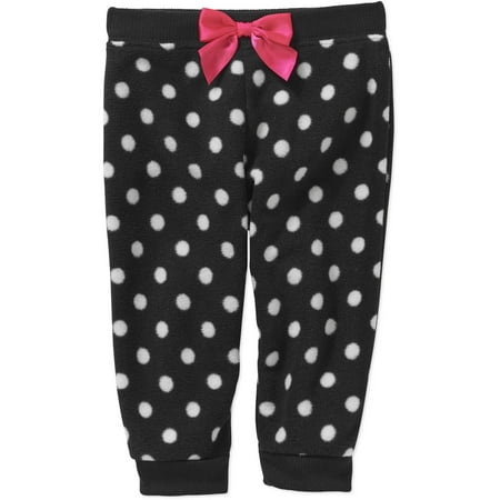 garanimals newborn baby girl printed micro fleece pants walmart com