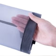 thumbnail image 2 of Soporte para bolsas de plástico, dispensadores de almacenamiento colgantes, bolsa de comestibles de reciclaje de malla transpirable, color negro, 2 uds., 2 of 5