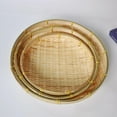 thumbnail image 3 of 100% Natural Handmade Woven Bamboo Basket Tray U Shape Holder Bulk Food Flat Shallow Basket, 3 of 10