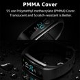 thumbnail image 4 of Gwong Electrónica ST5 Sports Smart Watch Bluetooth compatible con Bluetooth Rastreador de fitness IP68 ritmo cardíaco Monitor de presión arterial Pulsera inteligente para la vida diaria, 4 of 6