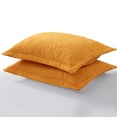 thumbnail image 3 of Porch & Den  Manor Embroidered Pillow Sham (Set of 2) Turmeric 20 x 26 +2, 3 of 5
