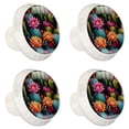thumbnail image 2 of 4 Pcs Round White Knobs for Kitchen Cabinet Cupboard Dresser Bookcase Cactus Drawer Pulls Handles Home Decor, 2 of 8