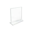 thumbnail image 3 of Azar 7" x 5 1/2" Vertical Top Load Acrylic Sign Holder Clear 10/Pack 142709, 3 of 6